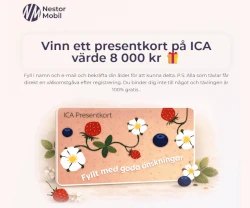 Vinn presentkort på ICA värde 8 000 kr